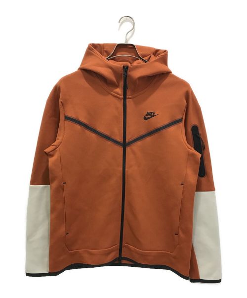 NIKE（ナイキ）NIKE (ナイキ) テックフリースフーディ ブラウン サイズ:L 未使用品の古着・服飾アイテム