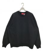 SUPREMEシュプリーム）の古着「Tonal Applique Crewneck（トーナルアップリケクルーネック）」｜ブラック