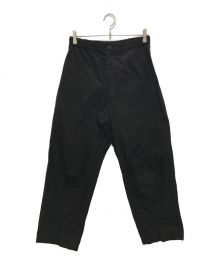 Y's（ワイズ）の古着「COTTON POPLIN HEM FASTENER PANTS」｜ブラック