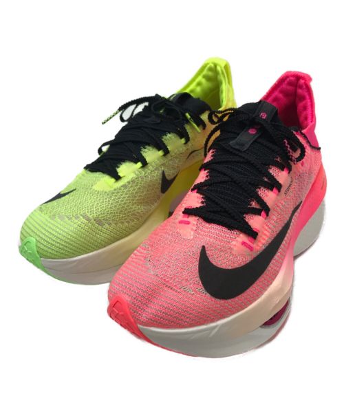 NIKE（ナイキ）NIKE (ナイキ) AIR ZOOM ALPHA FLY NEXT% 2 EKIDEN（ズーム アルファフライネクスト） イエロー×ピンク サイズ:27.5の古着・服飾アイテム