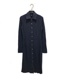 theory（セオリー）の古着「Fine Slub Rib Shirt Dress」｜ネイビー