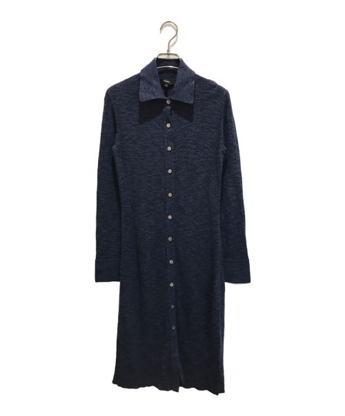 theory（セオリー）theory (セオリー) Fine Slub Rib Shirt Dress ネイビー サイズ:Sの古着・服飾アイテム