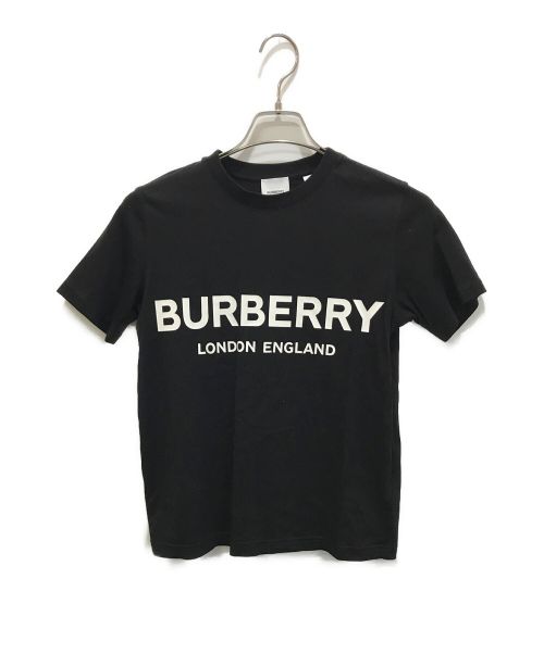 BURBERRY LONDON（バーバリーロンドン）BURBERRY LONDON (バーバリー ロンドン) ロゴプリントTシャツ ブラック サイズ:XSの古着・服飾アイテム