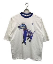 adidas×KERWIN FROST（アディダス×カーウィン・フロスト）の古着「Tシャツ」｜ホワイト×ブルー