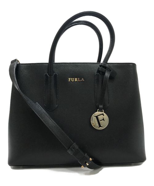 FURLA（フルラ）FURLA (フルラ) 2WAYショルダーバッグ ブラックの古着・服飾アイテム