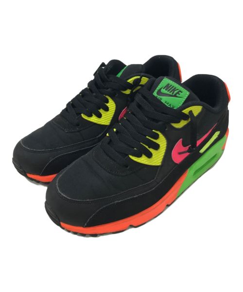 NIKE（ナイキ）NIKE (ナイキ) AIR MAX 90 NEON ブラック サイズ:27.5の古着・服飾アイテム