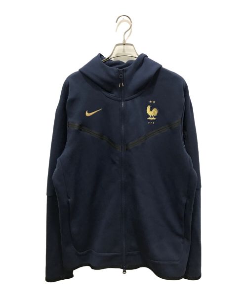 NIKE（ナイキ）NIKE (ナイキ) フランス代表 フルジップテック フリースパーカー ネイビー サイズ:Lの古着・服飾アイテム