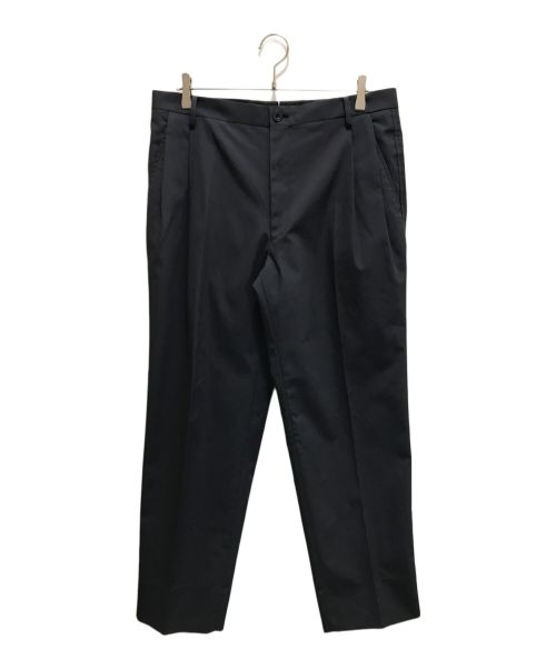 LANVIN COLLECTION（ランバンコレクション）LANVIN COLLECTION (ランバンコレクション) COTTON KERSEY 2 PLEATS COMFORT TAPERED SLACKS ネイビー サイズ:52の古着・服飾アイテム