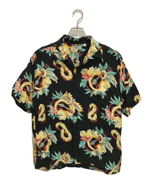 Sun Surf（サンサーフ）Sun Surf (サンサーフ) RAYON HAWAIIAN SHIRT ブラック サイズ:XLの古着・服飾アイテム