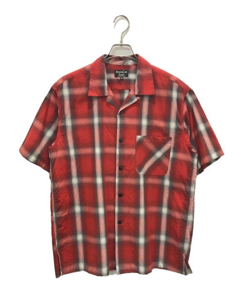 SUGAR CANE（シュガーケーン）SUGAR CANE (シュガーケーン) OMBRE CHECK SHIRTS レッド サイズ:Mの古着・服飾アイテム