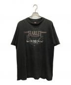 HARLEY-DAVIDSON×HOLOUBEKハーレーダビッドソン×ホロウベック）の古着「90‘SプリントTシャツ」｜グレー