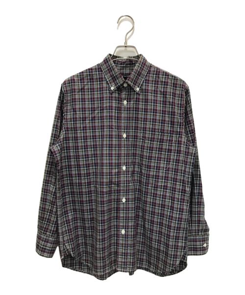 COMME des GARCONS HOMME（コムデギャルソン オム）COMME des GARCONS HOMME (コムデギャルソン オム) ボタンダウンチェックシャツ レッド×ネイビー サイズ:Sの古着・服飾アイテム