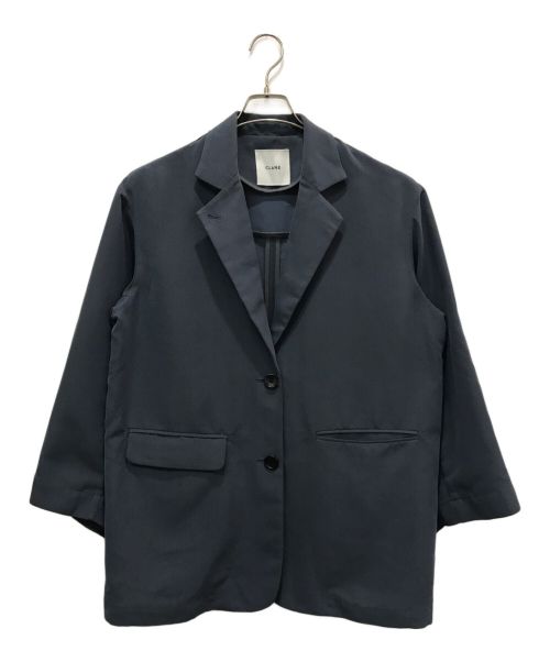 CLANE（クラネ）CLANE (クラネ) バックフリルテーラードジャケット ブルー サイズ:1の古着・服飾アイテム