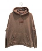 KITHキス）の古着「WILLIAMS III HOODIE OVERDYE」｜ブラウン