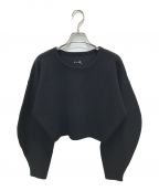 JOSE MOONジョゼムーン）の古着「CONSTRUCTION CROP KNIT」｜ブラック