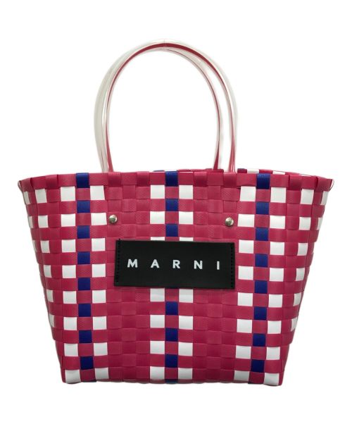 MARNI（マルニ）MARNI (マルニ) フラワーカフェピクニックバッグ ピンクの古着・服飾アイテム