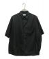 Graphpaper（グラフペーパー）の古着「Broad S/S Oversized Regular Collar Shirt」｜ブラック