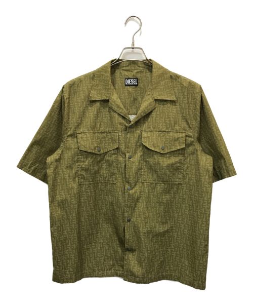 DIESEL（ディーゼル）DIESEL (ディーゼル) オープンカラーシャツ ベージュ サイズ:48の古着・服飾アイテム