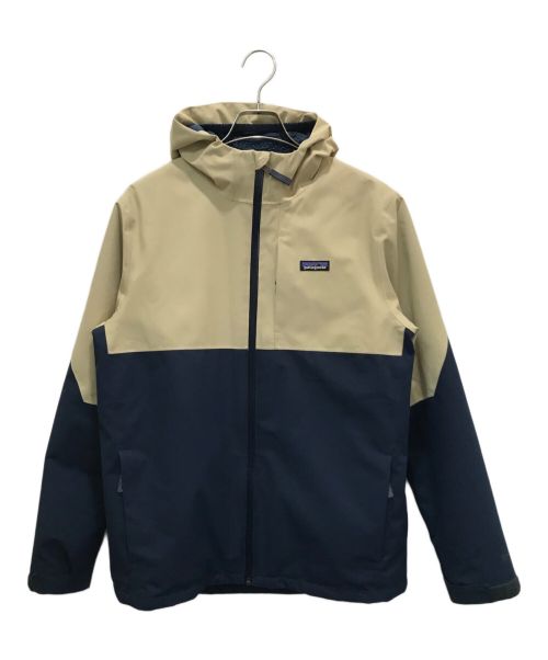 Patagonia（パタゴニア）Patagonia (パタゴニア) キッズ・フォーインワン・エブリデー・ジャケット ベージュ×ネイビー サイズ:KIDS XXLの古着・服飾アイテム