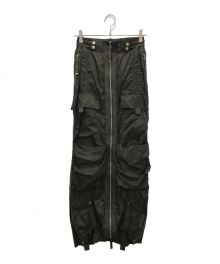 DIESEL（ディーゼル）の古着「GREEN 'O-CREP' skirt」｜オリーブ