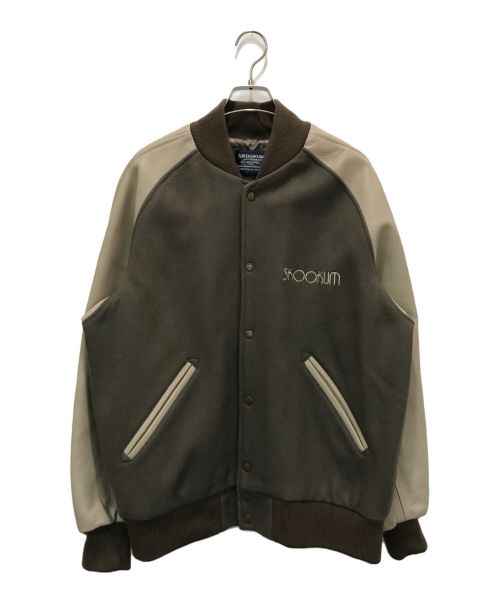 skookum（スクーカム）skookum (スクーカム) スカジャン ブラウン サイズ:Lの古着・服飾アイテム