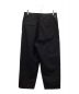 Graphpaper (グラフペーパー) Double Cloth Peach Two Tuck Pants ブラック サイズ:2：18000円