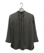 theoryセオリー）の古着「Prime GGT Tie Blouse」｜グレー