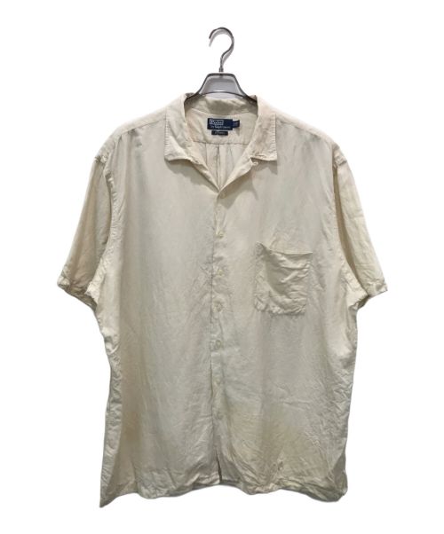 POLO RALPH LAUREN（ポロ・ラルフローレン）POLO RALPH LAUREN (ポロ・ラルフローレン) CALDWELL/リネンシルクオープンカラーシャツ ホワイト サイズ:3XL-TALLの古着・服飾アイテム