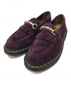 Dr.Martensドクターマーチン）の古着「ADRIAN SNAFFLE SUEDE LOAFERS BURGUNDY」｜パープル