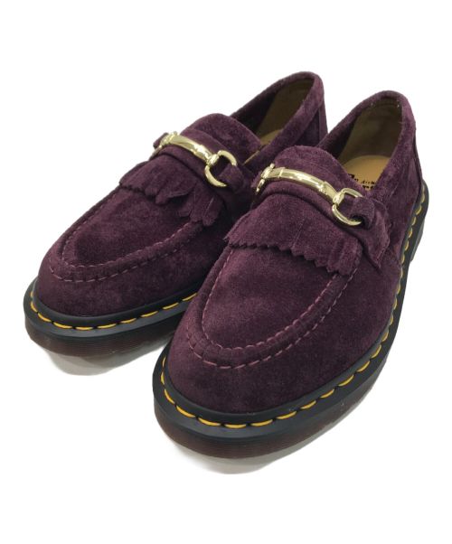 Dr.Martens（ドクターマーチン）Dr.Martens (ドクターマーチン) ADRIAN SNAFFLE SUEDE LOAFERS BURGUNDY パープル サイズ:UK6の古着・服飾アイテム