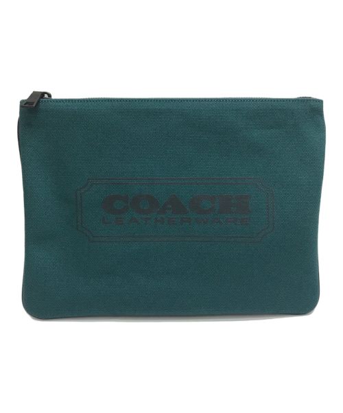 COACH（コーチ）COACH (コーチ) クラッチバッグ グリーンの古着・服飾アイテム