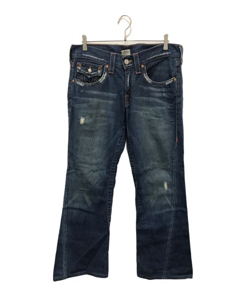 TRUE RELIGION（トゥルー レリジョン）TRUE RELIGION (トゥルー レリジョン) デニムフレアパンツ インディゴ サイズ:W32の古着・服飾アイテム