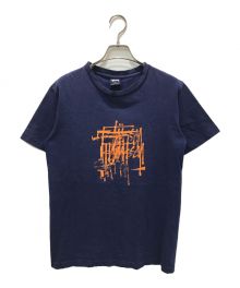 stussy（ステューシー）の古着「90‘SプリントTシャツ」｜ネイビー