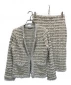 theory luxeセオリーリュクス）の古着「TWEED KNIT AUDREY/ツイードセットアップ」｜ベージュ