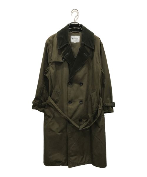 Barbour（バブアー）Barbour (バブアー) WHITLEY ピーチドコットントレンチコート カーキ サイズ:36の古着・服飾アイテム