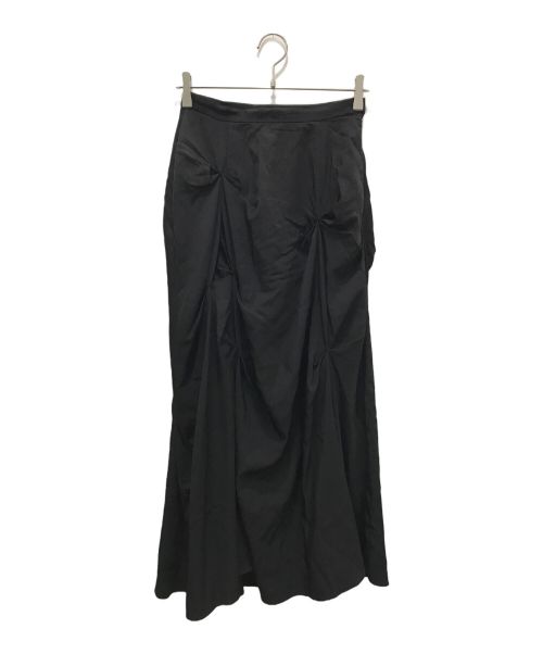 JOSE MOON（ジョゼムーン）JOSE MOON (ジョゼムーン) RANDOM DRAPE SKIRT ブラック サイズ:38の古着・服飾アイテム