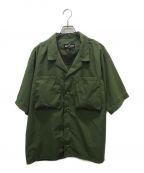 WILD THINGSワイルドシングス）の古着「SUPPLEX CAMP SHIRT」｜グリーン