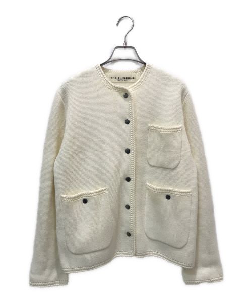 THE SHINZONE（ザ シンゾーン）THE SHINZONE (ザ シンゾーン) KNIT JACKET ホワイト サイズ:FOの古着・服飾アイテム