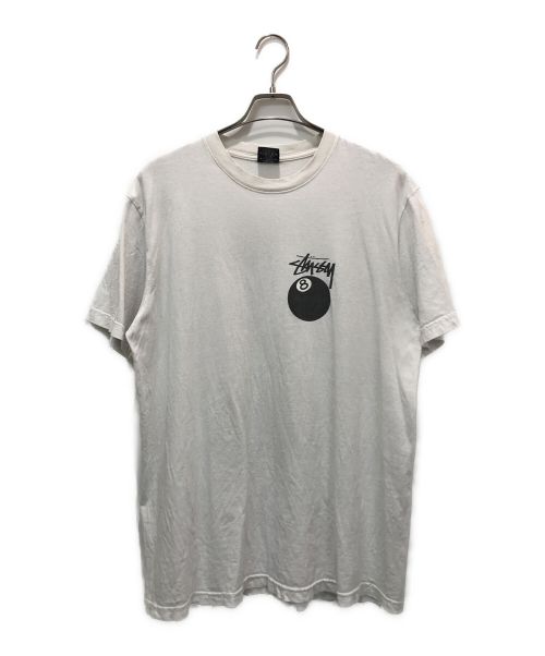 stussy（ステューシー）stussy (ステューシー) 復刻８ボールTシャツ ホワイト サイズ:Lの古着・服飾アイテム