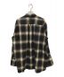 THE SHINZONE (ザ シンゾーン) DOUBLE CUFF CHECK SHIRT ブラック×ブラウン サイズ:34：8000円