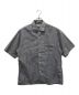 STEVEN ALAN（スティーブンアラン）の古着「BUTTER OPEN COLLAR SHORT SLEEVE SHIRT-BOLD/シャツ」｜ブルー