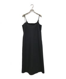 ATON（エイトン）の古着「WOOL TROPICAL CAMISOLE DRESS」｜ブラック