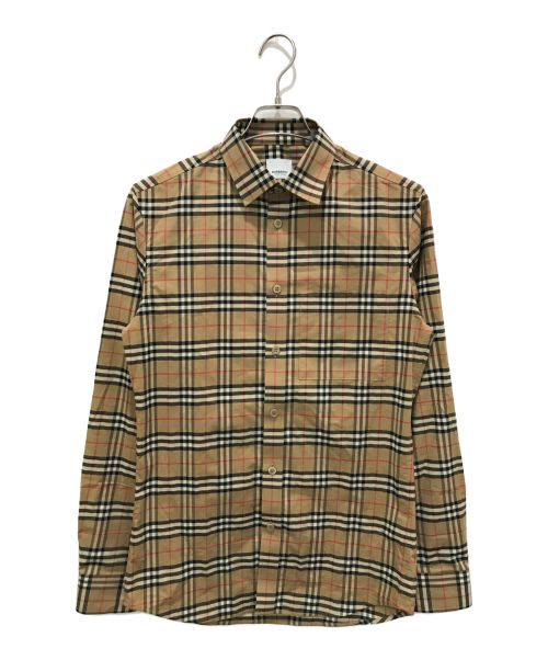 BURBERRY LONDON（バーバリーロンドン）BURBERRY LONDON (バーバリーロンドン) SIMPSONチェックシャツ ベージュ サイズ:XSの古着・服飾アイテム