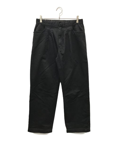 FARAH（ファーラー）FARAH (ファーラー) Two-tuck Wide Tapered Pants ブラック サイズ:32の古着・服飾アイテム