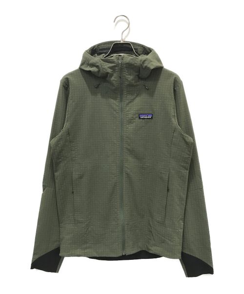 Patagonia（パタゴニア）Patagonia (パタゴニア) R1テックフェイス フーディ カーキ サイズ:Sの古着・服飾アイテム