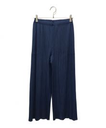 PLEATS PLEASE ISSEY MIYAKE（プリーツプリーズ イッセイミヤケ）の古着「MONTHLY COLORS : JUNE PANTS」｜ネイビー