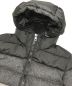 中古・古着 MONCLER (モンクレール) ダウンジャケット グレー×ブラック サイズ:SIZE 0：45000円