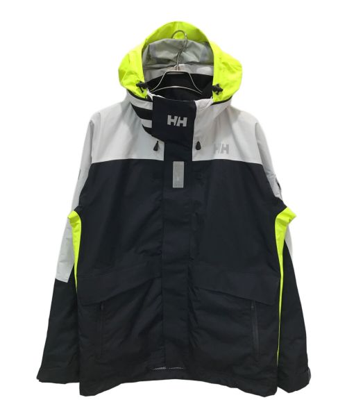 HELLY HANSEN（ヘリーハンセン）HELLY HANSEN (ヘリーハンセン) OCEAN FREY JACKET ブラック×ホワイト サイズ:Lの古着・服飾アイテム