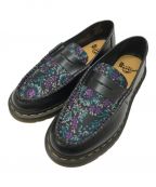 Dr.Martensドクターマーチン）の古着「PENTON FLORAL JACQUARD LOAFERS」｜ブラック×パープル