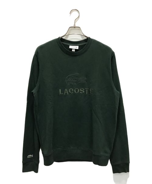 LACOSTE（ラコステ）LACOSTE (ラコステ) クルー スウェット グリーン サイズ:Mの古着・服飾アイテム